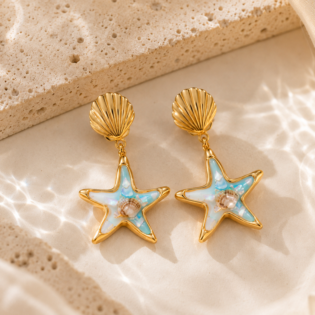 Ocean-Inspired Statement Earrings